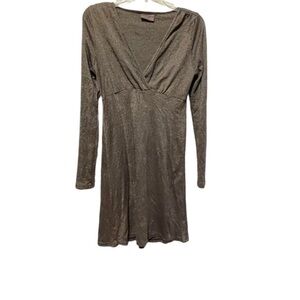 Dress Babydoll Westren balletcore boho Shimmer Long Sleeve Y2k  OS Michael Stars